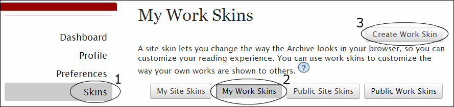 My Work Skins Page