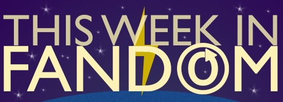 Purple banner with stars that says This Week In Fandom
