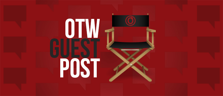 A director's chair with the OTW logo on it and the words OTW Guest Post