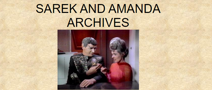 Sarek and Amanda Archive banner