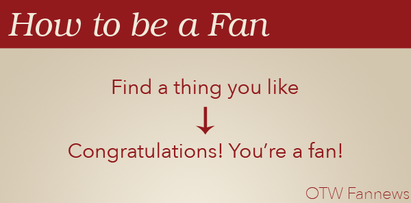Banner by Bremo saying a fan is someone who has found something they like